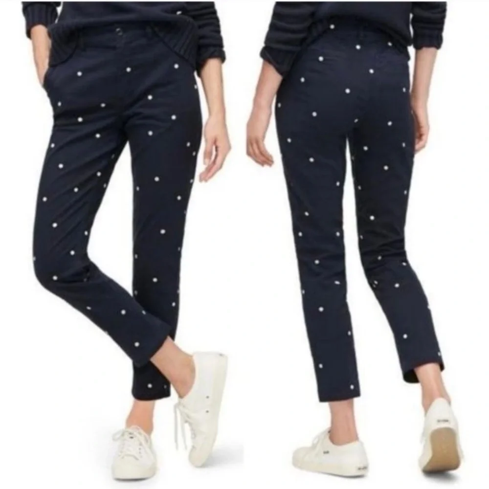J Crew Polka Dot Capri Pants Women's Size 30